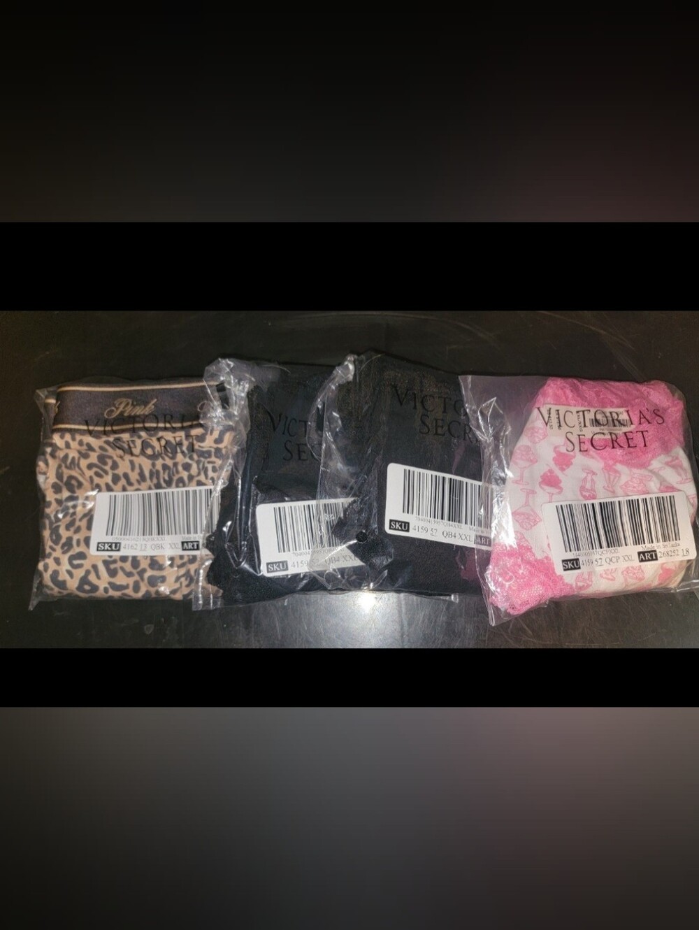 Bundle of 4 PINK Victoria's Secret Panties NWT